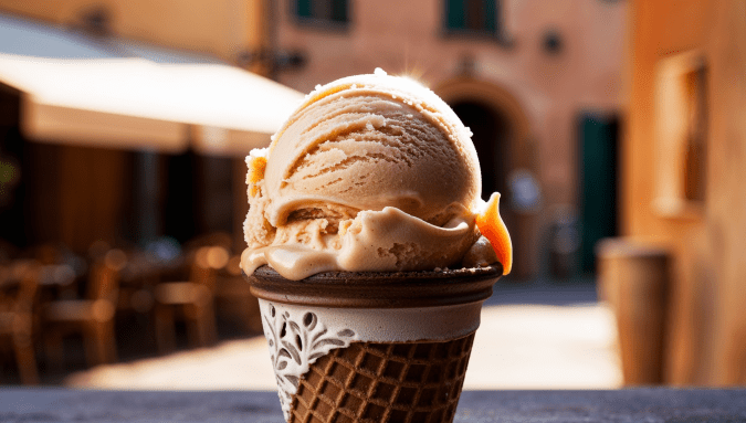 Vegetarian Salted Caramel Gelato