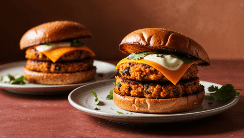 Vegetarian Sweet Potato Burger Recipe