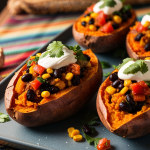 Vegetarian Mexican Stuffed Sweet Potatoes Recipe