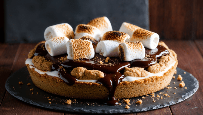 S'mores Skillet Cookie Cake