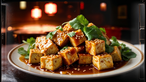 Vegetarian Sweet and Sour Tofu