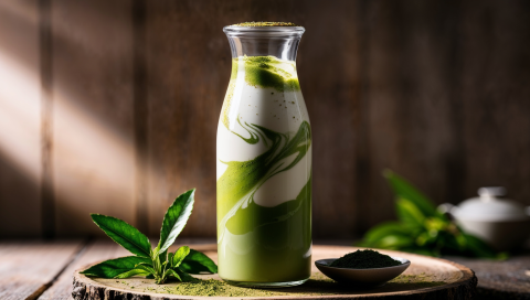 Vegan Yakult with a Matcha Twist Recipe