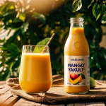 Vegetarian Mango Yakult drink