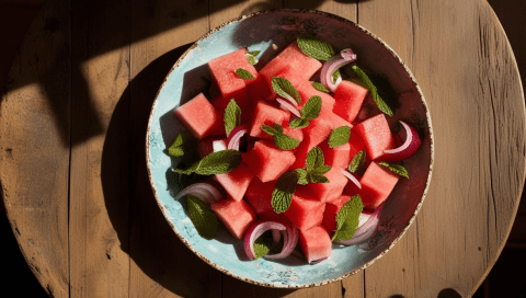 Watermelon Salad Recipe Without Feta