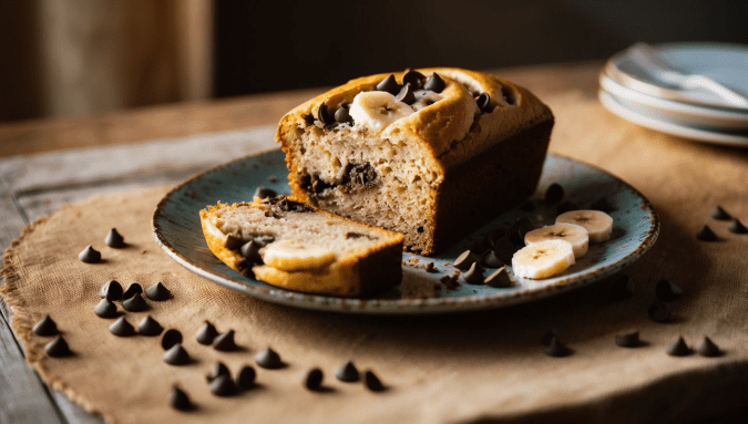 Vegan Banana and Chocolate Chip Bread Recipe