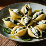 Vegan Spinach and Ricotta Stuffed Shells