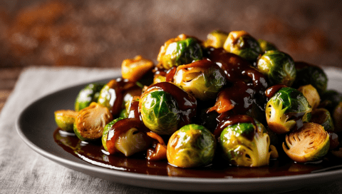 Maple Balsamic Brussels Sprouts