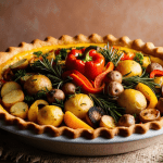 Festive Vegan Vegetable Pie