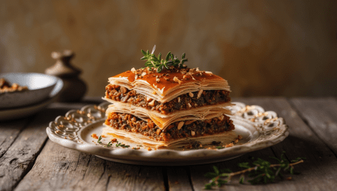 Savory Spiced Vegan Baklava