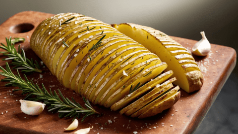 Hasselback Potatoes: Garlic and Rosemary-Infused Delight