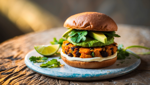 Sweet Potato Black Bean Burger Recipe (Vegan & Gluten Free)