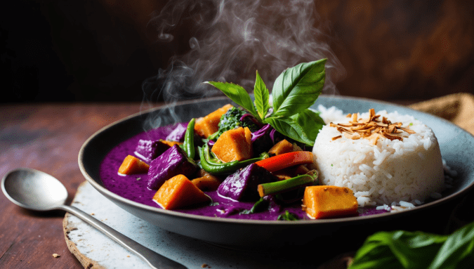 Vegan Thai Purple Curry