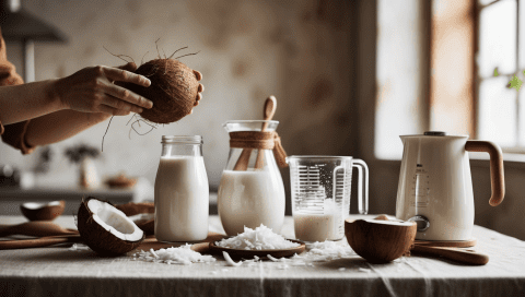 How to Make Coconut Milk (from Fresh Coconut or Desiccated Coconut)