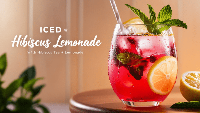 Iced Hibiscus Lemonade: A Refreshing Blend of Hibiscus Tea and Lemonade