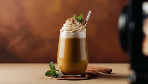 Vegan Pumpkin Milkshake: A Creamy, Fall-Inspired Treat with Pumpkin Puree and Dairy-Free Ingredients