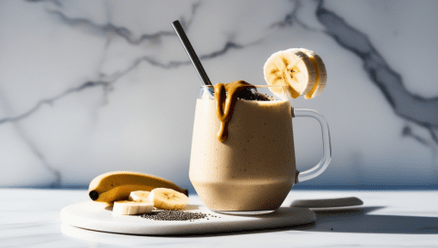 High Protein Vegan Peanut Butter Banana Smoothie: A Creamy, Satisfying, and Energizing Drink