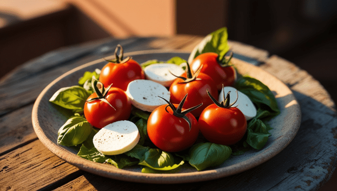 Caprese Salad with Vegan Mozzarella Recipe