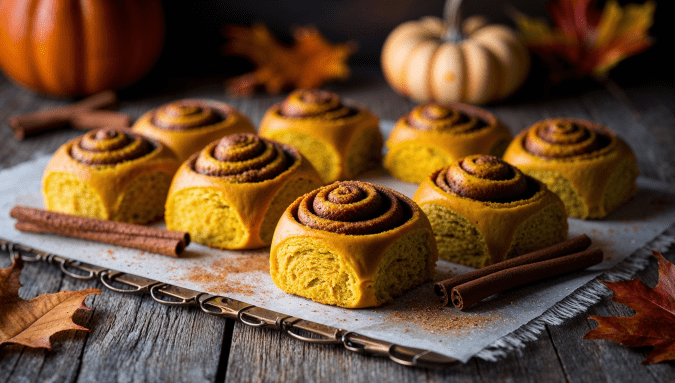 Tasty Vegan Pumpkin Spice Cinnamon Rolls Recipe