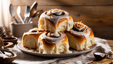 Vegan Coconut Cream Cinnamon Rolls