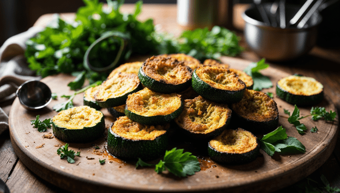 Vegan Air Fried Zucchini Recipe