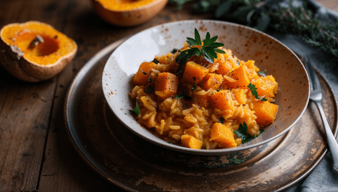 Vegan Butternut Squash Risotto Recipe