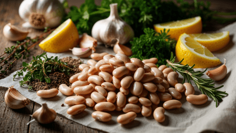 Creamy Lemon Garlic Butter Beans Recipe