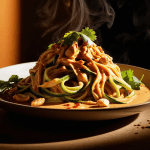 Zucchini Noodles with Peanut Sauce Recipe